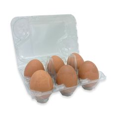 Doorzichtige eierdoos voor 6 eieren Jumbo