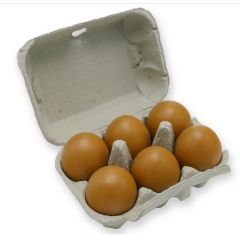 Eierdoos voor 6 eieren Jumbo