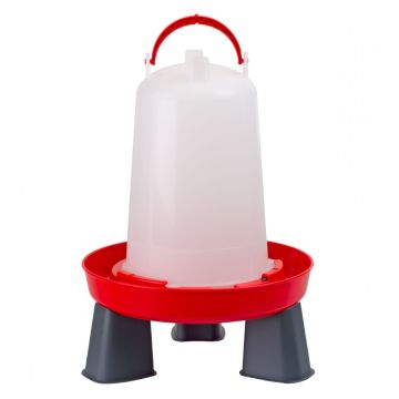 Bajonetdrinkbak op Poten 10L Rood