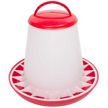 Voersilo met Deksel 6kg Rood