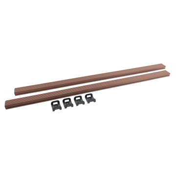 Bruine zitstok voor Kippen 100 cm - 2 stuks